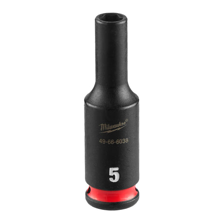 Milwaukee 49-66-6038 SHOCKWAVE Impact Duty 1/4" Drive 5 mm Deep 6 Point Socket