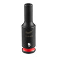 Milwaukee 49-66-6038 SHOCKWAVE Impact Duty 1/4" Drive 5 mm Deep 6 Point Socket
