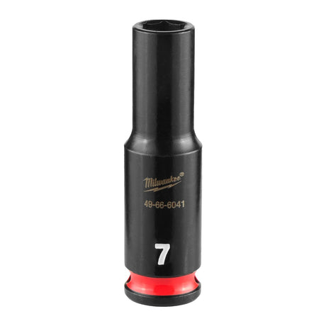 Milwaukee 49-66-6041 SHOCKWAVE Impact Duty 1/4" Drive 7 mm Deep 6 Point Impact Socket