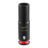 Milwaukee 49-66-6043 Shockwave Impact Duty 1/4" Drive 9 mm Deep 6 Point Impact Socket