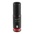 Milwaukee 49-66-6043 Shockwave Impact Duty 1/4" Drive 9 mm Deep 6 Point Impact Socket
