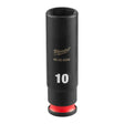 Milwaukee 49-66-6044 SHOCKWAVE 1/4" Drive 10 mm Deep 6 Point Impact Socket