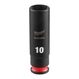 Milwaukee 49-66-6044 SHOCKWAVE 1/4" Drive 10 mm Deep 6 Point Impact Socket