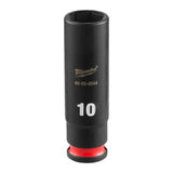 Milwaukee 49-66-6044 SHOCKWAVE 1/4" Drive 10 mm Deep 6 Point Impact Socket