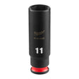 Milwaukee 49-66-6045 SHOCKWAVE Impact Duty 1/4" Drive 11 mm Deep 6 Point Impact Socket