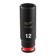 Milwaukee 49-66-6046 SHOCKWAVE Impact Duty 1/4" Drive 12 mm Deep 6 Point Impact Socket