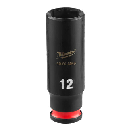 Milwaukee 49-66-6046 SHOCKWAVE Impact Duty 1/4" Drive 12 mm Deep 6 Point Impact Socket