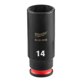 Milwaukee 49-66-6048 SHOCKWAVE Impact Duty 1/4" Drive 14 mm Deep 6 Point Impact Socket