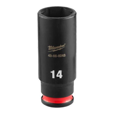 Milwaukee 49-66-6048 SHOCKWAVE Impact Duty 1/4" Drive 14 mm Deep 6 Point Impact Socket