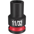 Milwaukee 49-66-6103 SHOCKWAVE Impact Duty™  3/8" Drive 11/32" Standard 6 Point Socket