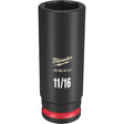 Milwaukee 49-66-6124 SHOCKWAVE Impact Duty™  3/8"Drive 11/16" Deep 6 Point Socket