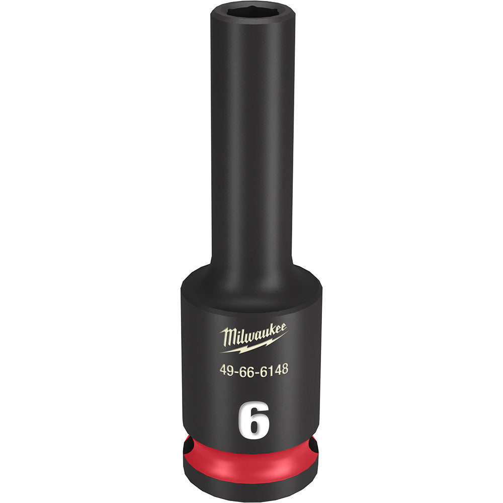 Milwaukee 49-66-6148 SHOCKWAVE Impact Duty™  3/8"Drive 6MM Deep 6 Point Socket