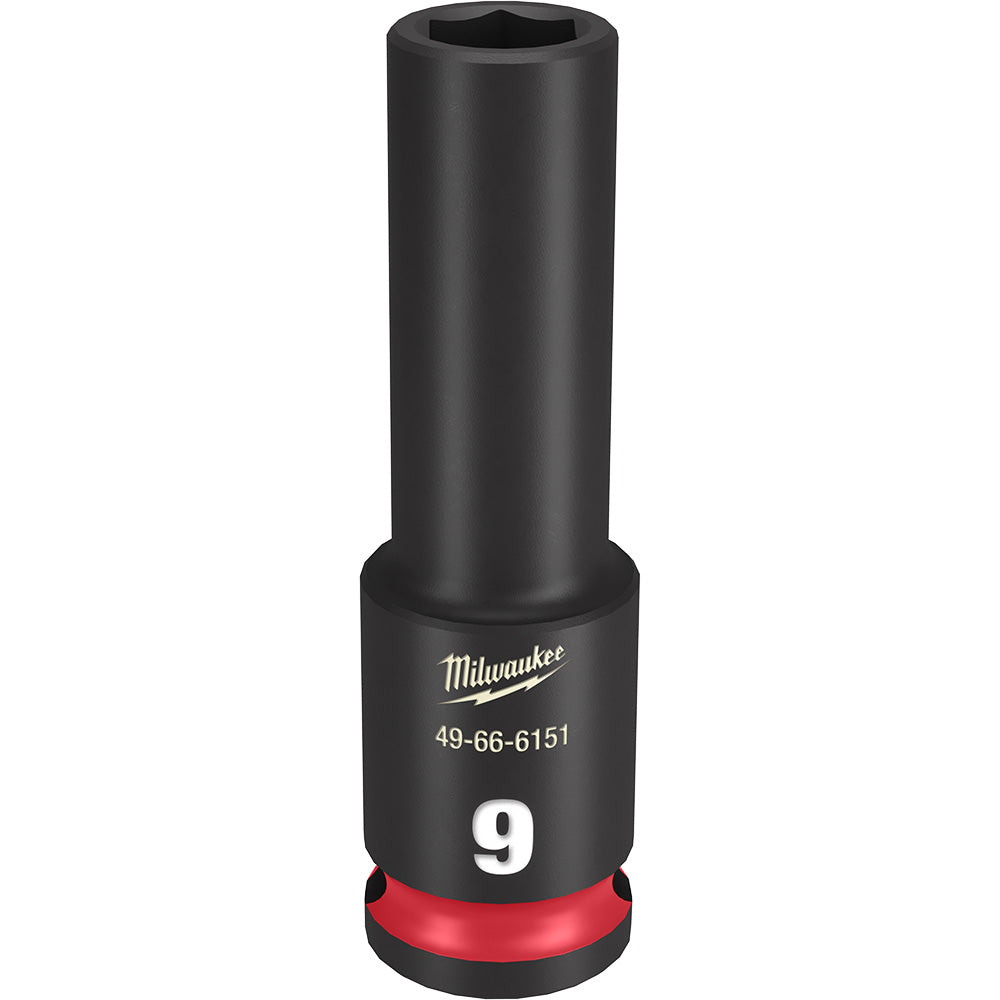 Milwaukee 49-66-6151 SHOCKWAVE Impact Duty™  3/8"Drive 9MM Deep 6 Point Socket