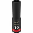 Milwaukee 49-66-6152 SHOCKWAVE Impact Duty™  3/8"Drive 10MM Deep 6 Point Socket