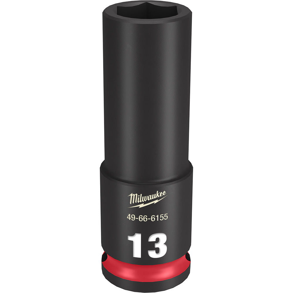 Milwaukee 49-66-6155 SHOCKWAVE Impact Duty™  3/8"Drive 13MM Deep 6 Point Socket