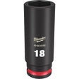 Milwaukee 49-66-6160 SHOCKWAVE Impact Duty™  3/8"Drive 18MM Deep 6 Point Socket