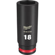 Milwaukee 49-66-6160 SHOCKWAVE Impact Duty™  3/8"Drive 18MM Deep 6 Point Socket