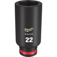 Milwaukee 49-66-6163 SHOCKWAVE Impact Duty™  3/8"Drive 22MM Deep 6 Point Socket