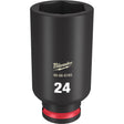 Milwaukee 49-66-6165 SHOCKWAVE Impact Duty™  3/8"Drive 24MM Deep 6 Point Socket