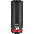 Milwaukee 49-66-6281 SHOCKWAVE Impact Duty™  1/2"Drive 20MM Deep 6 Point Socket