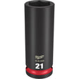 Milwaukee 49-66-6282 SHOCKWAVE Impact Duty™  1/2"Drive 21MM Deep 6 Point Socket