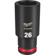 Milwaukee 49-66-6287 SHOCKWAVE Impact Duty™  1/2"Drive 26MM Deep 6 Point Socket