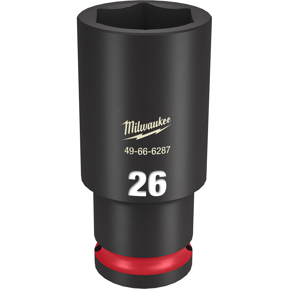 Milwaukee 49-66-6287 SHOCKWAVE Impact Duty™  1/2"Drive 26MM Deep 6 Point Socket