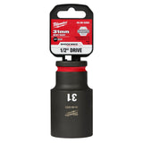 Milwaukee 49-66-6292 SHOCKWAVE Impact Duty™  1/2"Drive 31MM Deep 6 Point Socket - 2