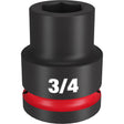 Milwaukee 49-66-6303 SHOCKWAVE Impact Duty™  3/4"Drive 3/4" Standard 6 Point Socket