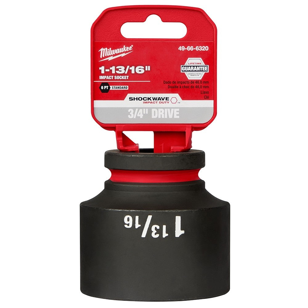 Milwaukee 49-66-6320 SHOCKWAVE Impact Duty™  3/4"Drive 1-13/16" Standard 6 Point Socket - 2