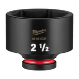 Milwaukee 49-66-6331 Shockwave 3/4" Drive 2-1/2" Standard 6-Point Impact Socket