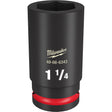 Milwaukee 49-66-6343 SHOCKWAVE Impact Duty™  3/4"Drive 1-1/4" Deep 6 Point Socket