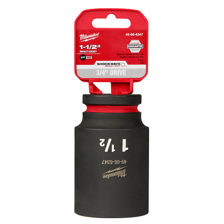 Milwaukee 49-66-6347 SHOCKWAVE Impact Duty™  3/4"Drive 1-1/2" Deep 6 Point Socket