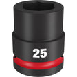 Milwaukee 49-66-6363 SHOCKWAVE Impact Duty™  3/4"Drive 25MM Standard 6 Point Socket