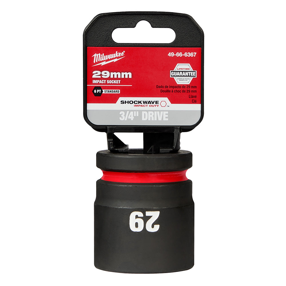 Milwaukee 49-66-6367 SHOCKWAVE Impact Duty™  3/4"Drive 29MM Standard 6 Point Socket - 2