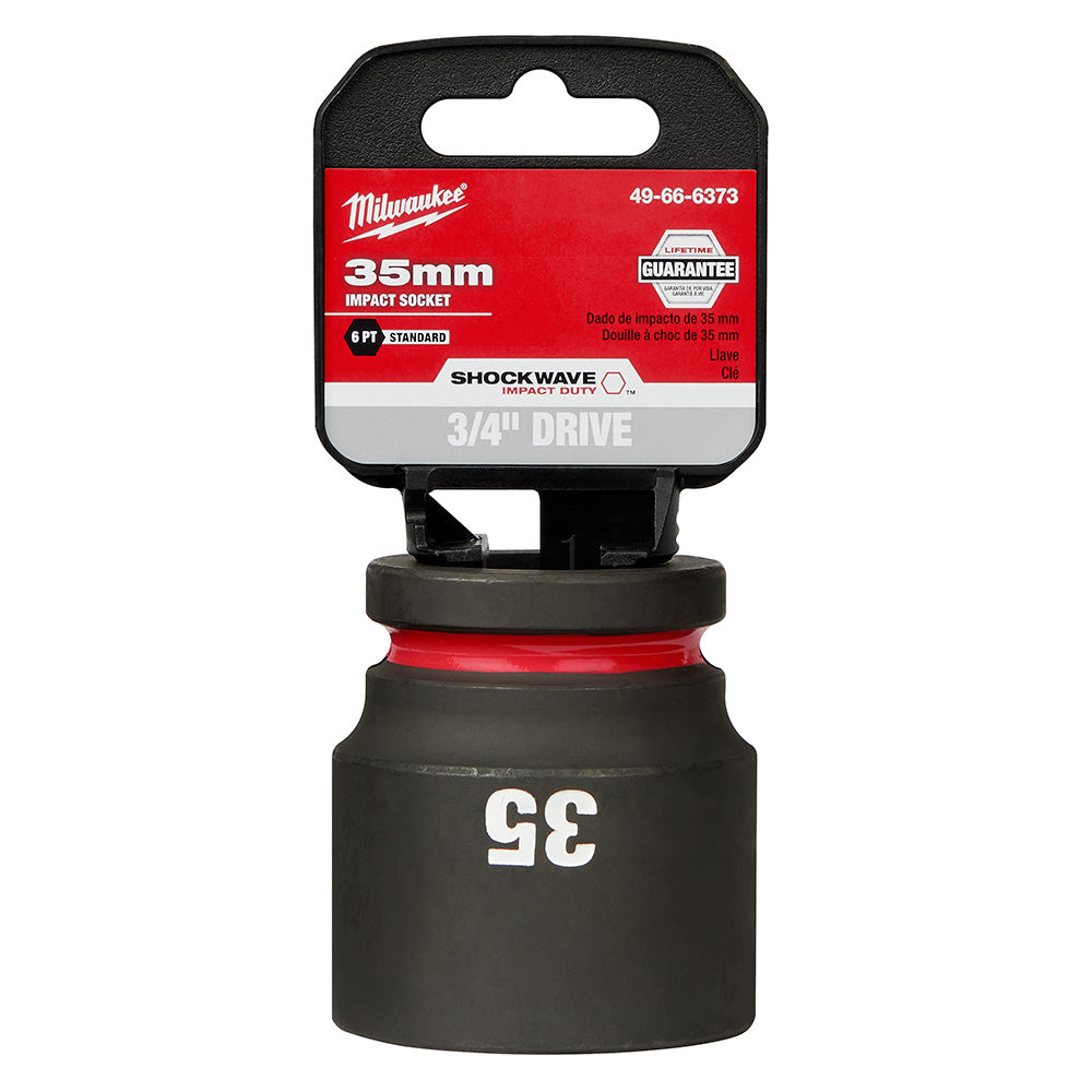 Milwaukee 49-66-6373 SHOCKWAVE Impact Duty™  3/4"Drive 35MM Standard 6 Point Socket - 2