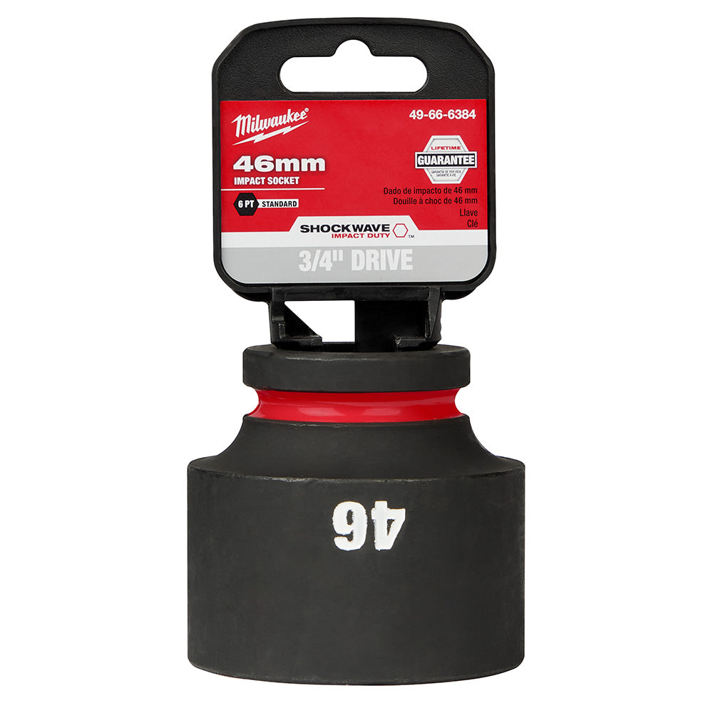 Milwaukee 49-66-6384 SHOCKWAVE Impact Duty™  3/4"Drive 46MM Standard 6 Point Socket - 2