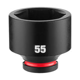 Milwaukee 49-66-6390 SHOCKWAVE Impact Duty 3/4" Drive 55 mm Standard 6 Point Impact Socket