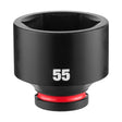 Milwaukee 49-66-6390 SHOCKWAVE Impact Duty 3/4" Drive 55 mm Standard 6 Point Impact Socket