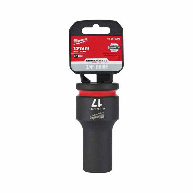 Milwaukee 49-66-6393 SHOCKWAVE Impact Duty™  3/4"Drive 17MM Deep 6 Point Socket