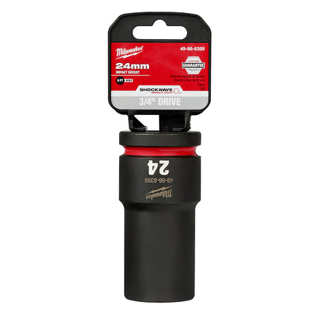 Milwaukee 49-66-6399 SHOCKWAVE Impact Duty™  3/4"Drive 24MM Deep 6 Point Socket