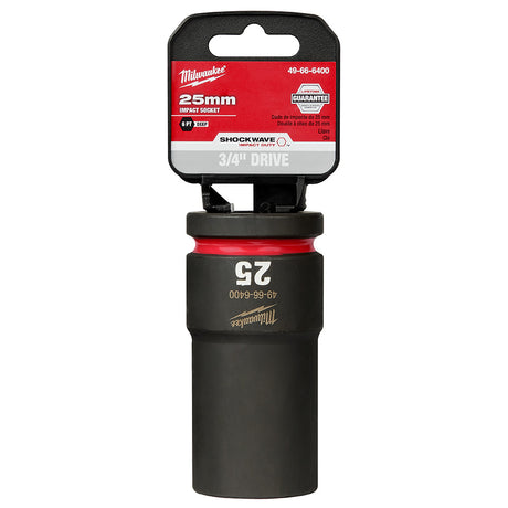 Milwaukee 49-66-6400 SHOCKWAVE Impact Duty™  3/4"Drive 25MM Deep 6 Point Socket