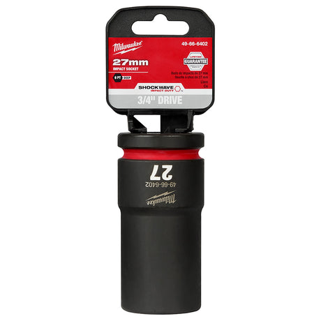 Milwaukee 49-66-6402 SHOCKWAVE Impact Duty™  3/4"Drive 27MM Deep 6 Point Socket