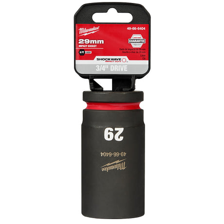 Milwaukee 49-66-6404 SHOCKWAVE Impact Duty™  3/4"Drive 29MM Deep 6 Point Socket