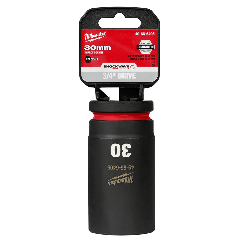 Milwaukee 49-66-6405 SHOCKWAVE Impact Duty™  3/4"Drive 30MM Deep 6 Point Socket