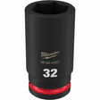 Milwaukee 49-66-6407 SHOCKWAVE Impact Duty™  3/4"Drive 32MM Deep 6 Point Socket