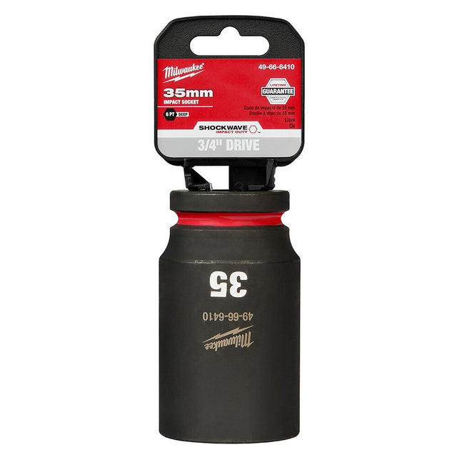 Milwaukee 49-66-6410 SHOCKWAVE Impact Duty™  3/4"Drive 35MM Deep 6 Point Socket