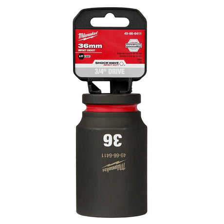 Milwaukee 49-66-6411 SHOCKWAVE Impact Duty™  3/4"Drive 36MM Deep 6 Point Socket
