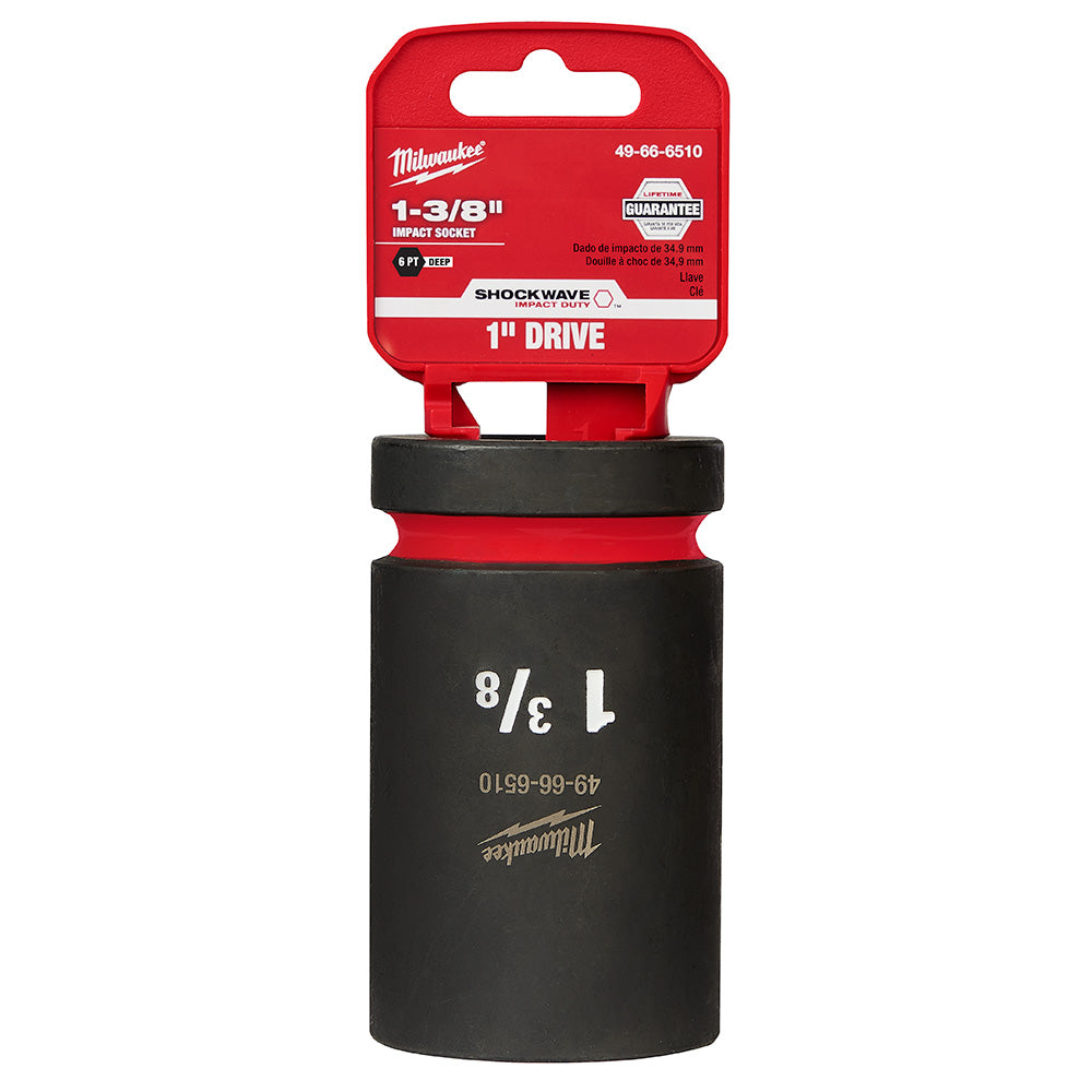 Milwaukee 49-66-6510 SHOCKWAVE Impact Duty™  1"Drive 1-3/8" Deep 6 Point Socket - 2