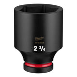 Milwaukee 49-66-6529 Shockwave 1" Drive 2-3/4" Deep 6-Point Impact Duty Socket